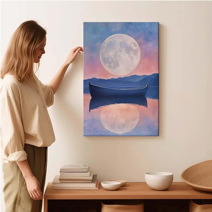 Framed Canvas Prints Afterglow Digital Print Music Poster Aesthetic Bedroom Print Watercolour Art Girly Wall Art Wall Hanging 16x24in-Framed