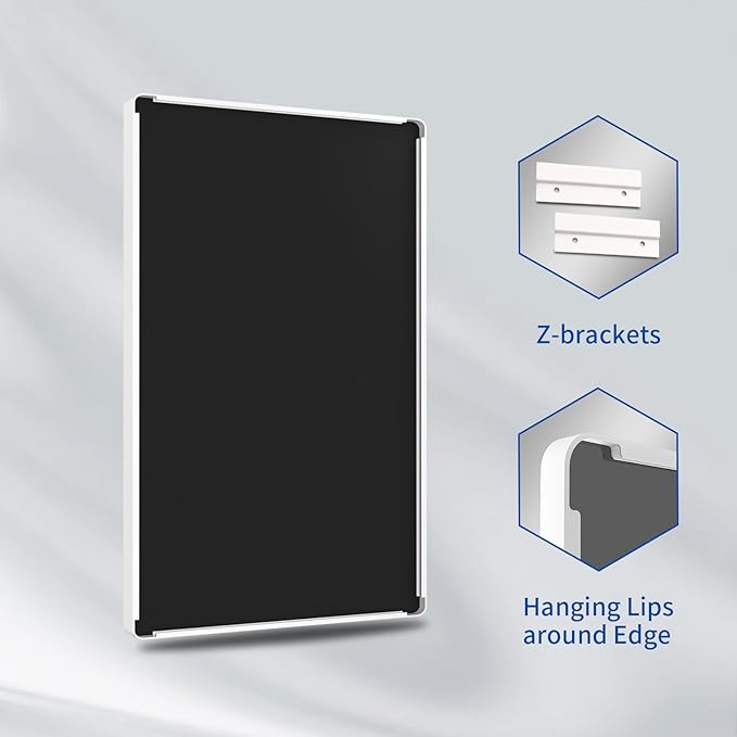 WEER White Bathroom Mirror 20X30 Inch, Rounded Rectangle White Metal Frame Mirror, Matte White Bathroom Vanity Mirror with Tempered Glass, Anti-Rust, Hangs Horizontally or Vertically