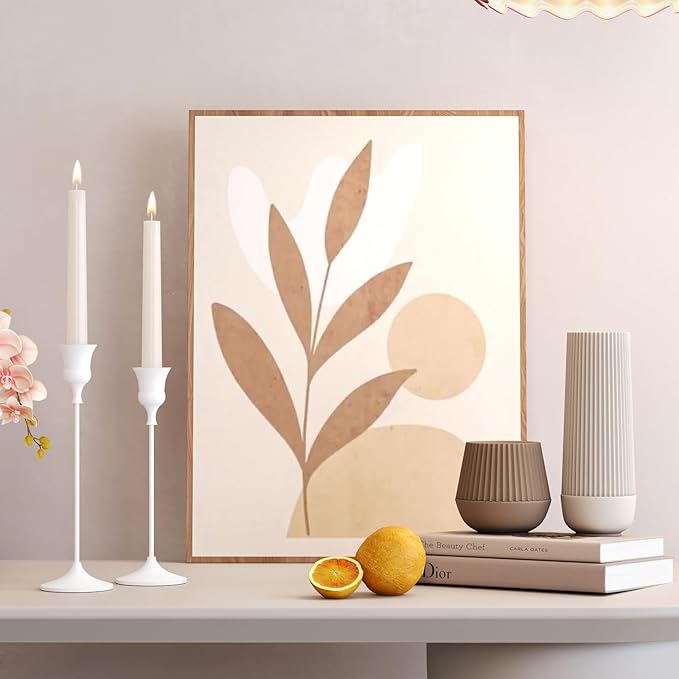 Candlestick Holders White, 1 Pack Taper Candle Holder for Candlesticks, Candle Sticks Holder Decor for Home Decor