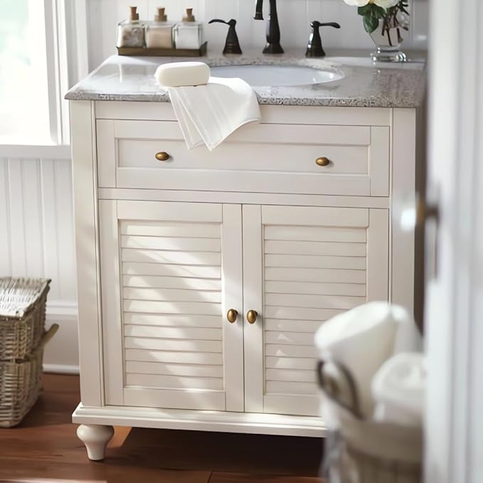 YAGU 6 Pack Oval Antique Brass Kitchen Cabinet Knobs 1-3/8 Inch Solid Dresser Drawer Knob Vintage Bronze Furniture Hardware Weathered Brass Pulls for Closet Cupboard Wardrobe