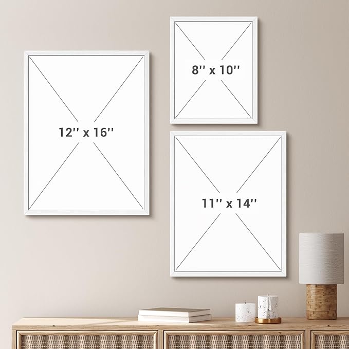 SIGNWIN Framed Set Vintage Wildflower Bouquet Antique Botanical Illustrations Modern Art Decorative Scenic Multicolor Nature Wilderness for Bedroom - 12"x16"x4 White