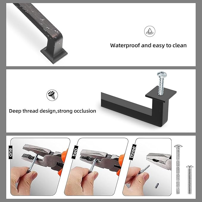 10 Pack 10 Inch Cabinet Pulls Oil Rubbed Bronze Kitchen Cabinet Handles Zinc Alloy Drawer Pulls Solid Cabinet Hardware