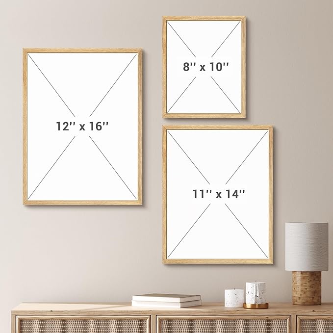 SIGNWIN Framed Set Vintage Wildflower Bouquet Antique Botanical Illustrations Modern Art Decorative Scenic Multicolor Nature Wilderness for Bedroom - 8"x10"x 4 Natural