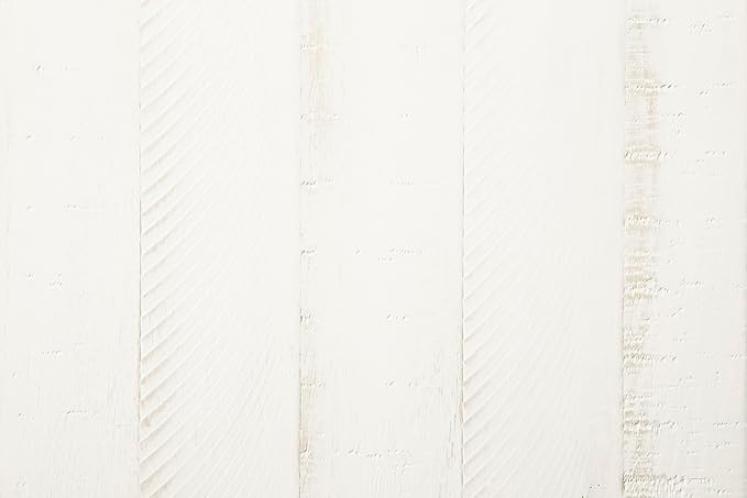 Signature Design by Ashley Valebeck Rectangular Dining Room Table, 4 Drawers, 2 Open Shelves, Wine Rack, Wood, 60" W x 40" D x 36.13" H, White & Brown