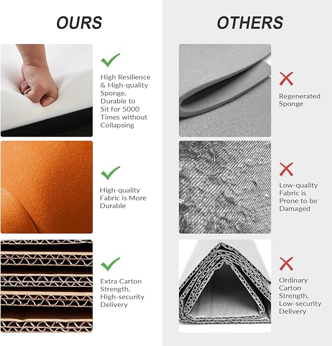 HULALA HOME Modern Velvet Accent Chairs Set of 2 with Shell Shaped Back, Cute Living Room Bedroom Armchairs with Gold Legs, Comfy Upholstered Vanity Chairs for Makeup Room, Orange