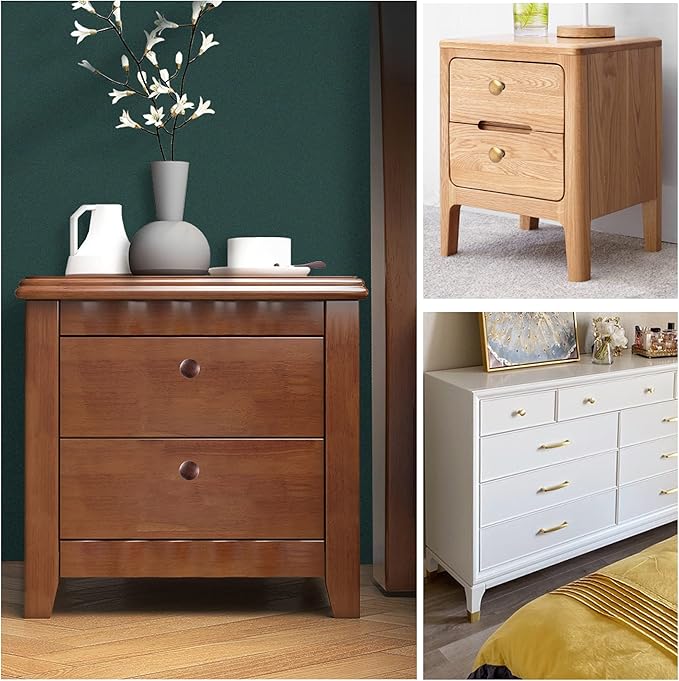 6 Pack Breen Bronze Round Antique Brass Kitchen Cabinet Knobs Cupboard Door Knobs Drawer Handle Pulls Dresser Knobs with 7 Pcs Screws for Bathroom Drawer Door Hardware