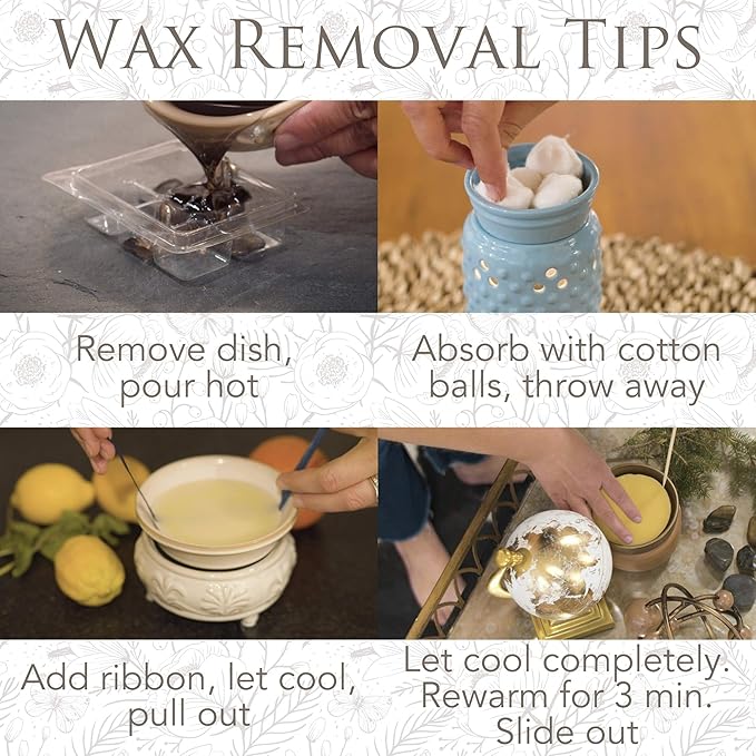 Candle Warmers ETC. Illumination Fragrance Warmer- Light-Up Warmer for Warming Scented Candle Wax Melts and Tarts or to Freshen Room, Grey Hearthstone