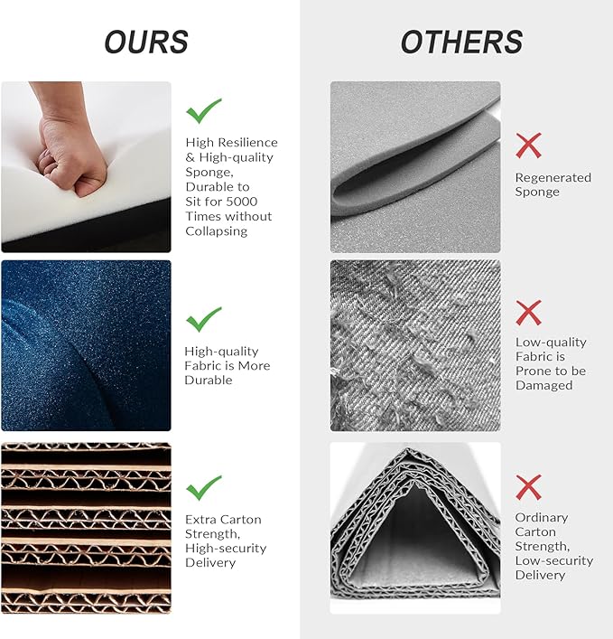 HULALA HOME Modern Velvet Accent Chair with Shell Shaped Back, Cute Living Room Bedroom Armchair with Gold Legs, Comfy Upholstered Vanity Chair for Makeup Room, Navy