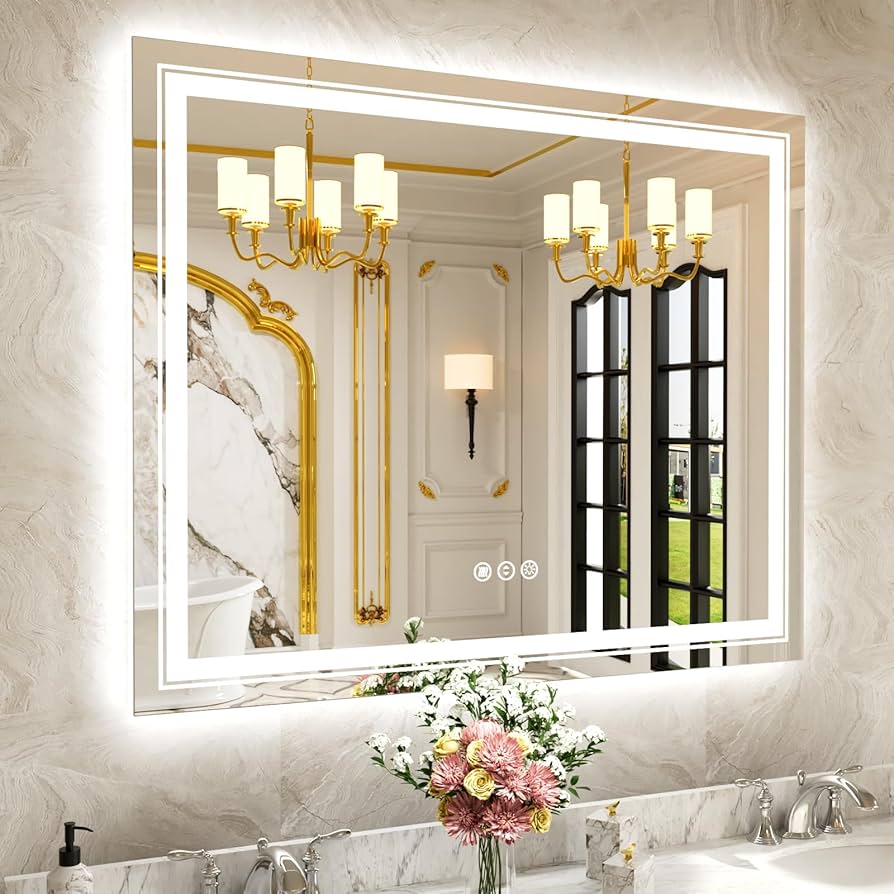 lighted wall mirrors