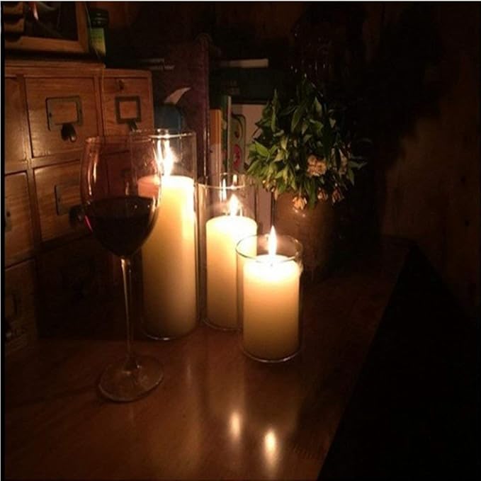 Large Size Hurricane Candle Holder - Glass Cylinder Open Both Ends, Open Ended Hurricane, Glass Lamp Shade Replacement (5.5" Wide x 18" Tall)