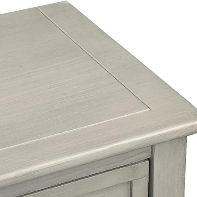 Farmhouse Vintage Console Table Sofa Table with 4 Drawers and Bottom Shelf, Solid Wood Buffet Sideboard Storage Cabinet for Entryway Living Room Kitchen Dining Room (Antique Gray)