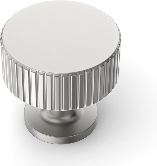 Asidrama 30 Pack Brushed Satin Nickel Kitchen Cabinet Knobs Dresser Drawer Cabinet Hardware Zinc Knobs for Dresser Drawers