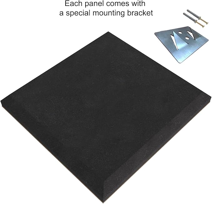 (2 Pack) — Sound Absorption-Diffuse Acoustic Panel «Wilds» | 19.7''x19.7''x2.1" | High Density Foam | Absorption - Diffusion - Reflection - Soundproofing - Insulation | Wood laminated: (Sonoma)