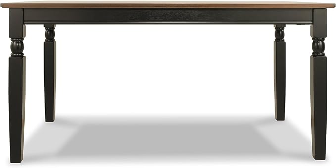 Signature Design by Ashley Owingsville Rustic Farmhouse Dining Room Table, Black & Brown