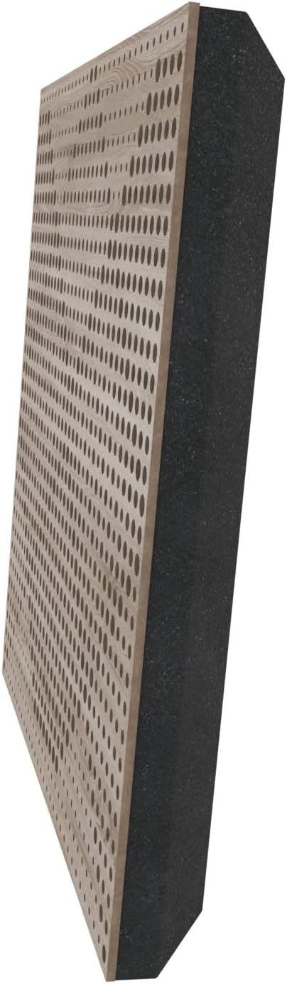 (2 Pack) — Sound Absorption-Diffuse Acoustic Panel «Wilds» | 19.7''x19.7''x2.1" | High Density Foam | Absorption - Diffusion - Reflection - Soundproofing - Insulation | Wood laminated: (Sonoma)