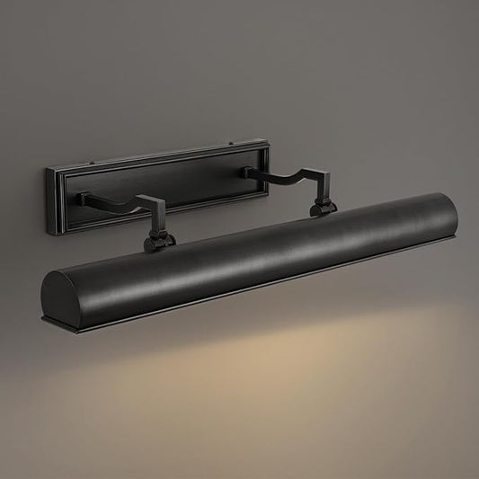 Picture Light 24" Black Picture Lights for Wall 4-Light Bronze Picture Frame Light Dimmable Art Gallery Light Accent Lighting Bathroom Wall Sconce for Artwork Poster Portrait Display