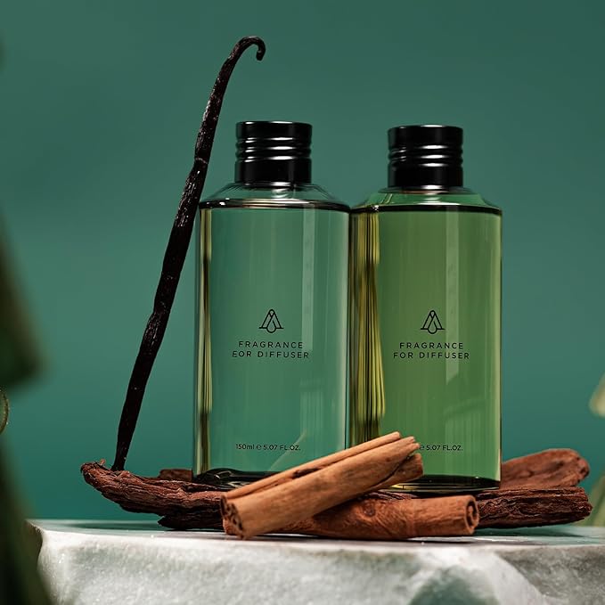 AromaPlan Hotel Scents Cinnamon Sticks 5 Fl Oz (148ml), Luxury Home and Hotel Fragrance Diffuser Oil for Aromatherapy - USA Made, Bigger Bottle, Bolder Aroma & Longer Lasting