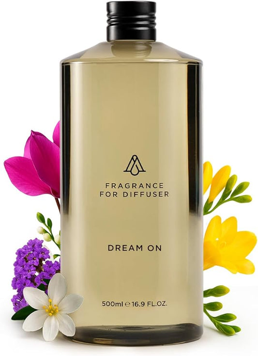 AromaPlan Hotel Scents Dream On 16 Fl Oz (473ml), Home Luxury Aroma & Hotel Diffuser Oil- Hotel Diffuser Oil for Aromatherapy- USA Made, Bigger Bottle, Bolder Aroma & Longer Lasting