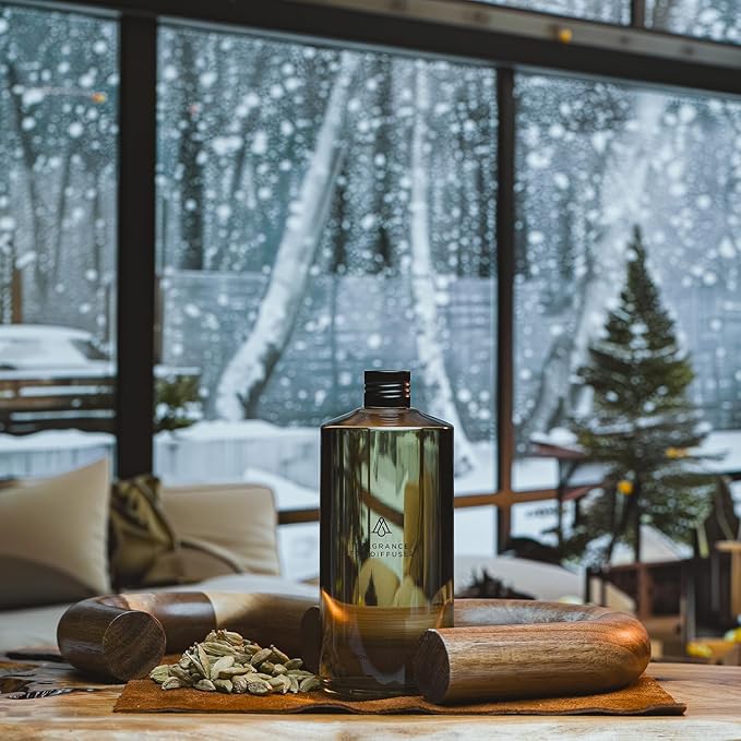 AromaPlan Fragrance Oil White Sandalwood 5 Fl Oz (148ml) Winter Collection | Luxury Hotel Scent Diffuser Oil | Hotel, Home & Spa | Non-Toxic, Made in USA - Bigger Bottle, Bolder Aroma & Longer Lasting