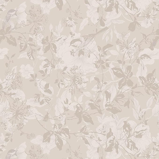 Heroad Beige Brown Wallpaper Floral Wallpaper Peel and Stick Boho Contact Paper Vintage Wall Paper Removable Self-Adhesive for Bedroom Cabinets Decoration Thicken Vinyl 17.3" x 197"