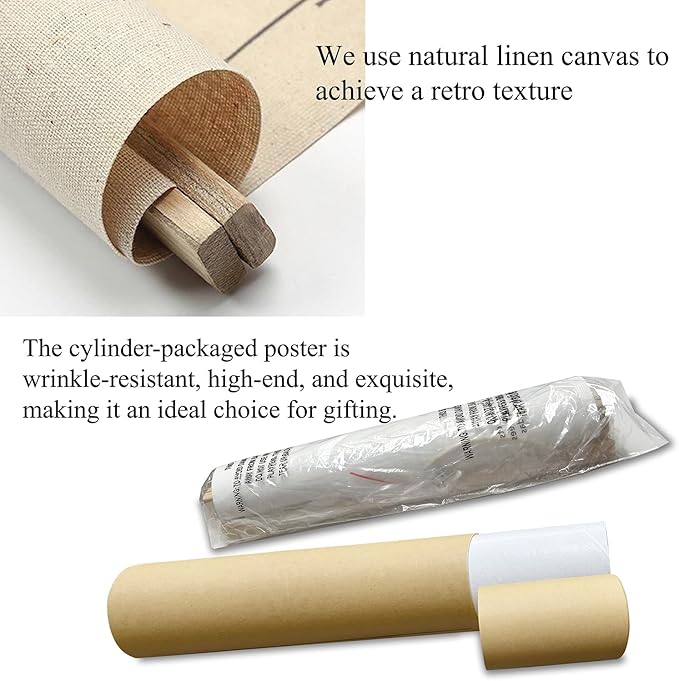 XIAOAIKA Botanical Floral Wall Art Prints - Set of 2, Antique Flower Illustration Posters with Wooden Hanging Frames, Vintage Garden Plant Decor 16 x 23 Inches