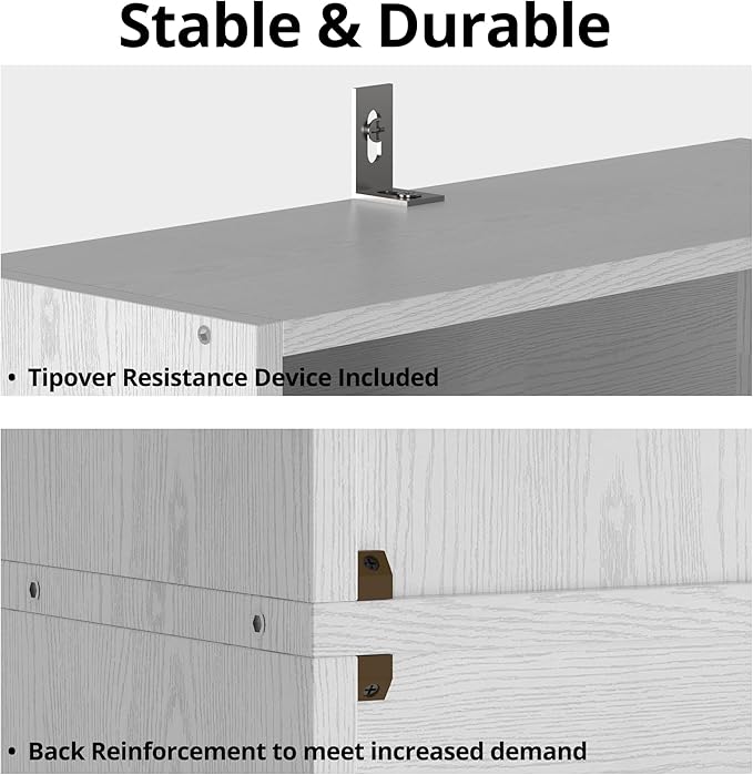 IRONCK Bookshelves and Bookcases Floor Standing 6 Tiers Display Storage Shelves 70 in Tall Bookcase Home Decor Furniture for Home Office, Living Room, Bed Room