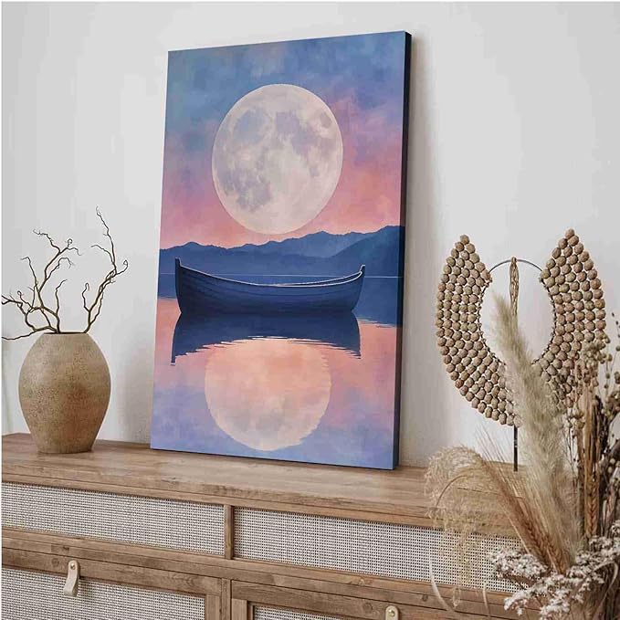 Framed Canvas Prints Afterglow Digital Print Music Poster Aesthetic Bedroom Print Watercolour Art Girly Wall Art Wall Hanging 12x18in-Framed