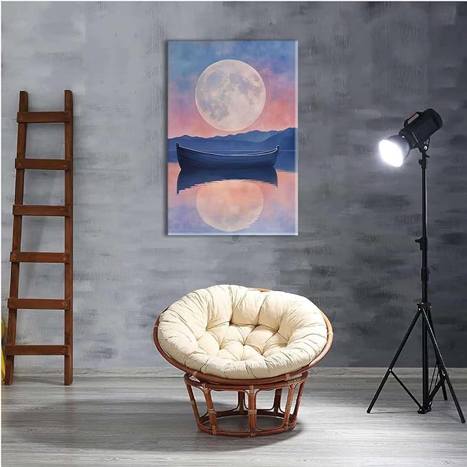 Framed Canvas Prints Afterglow Digital Print Music Poster Aesthetic Bedroom Print Watercolour Art Girly Wall Art Wall Hanging 16x24in-Framed