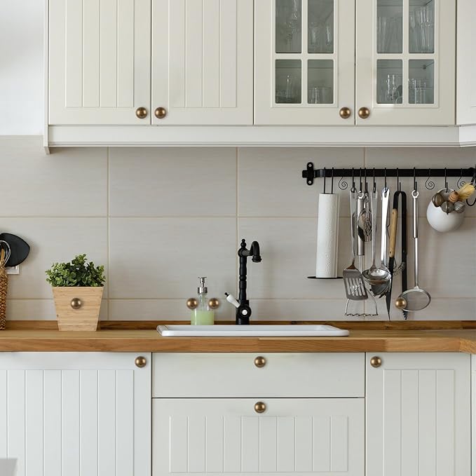 20 Pack Kitchen Cabinet Knobs Antique Brass Cabinet Knobs Drawer Knobs Kitchen Hardware