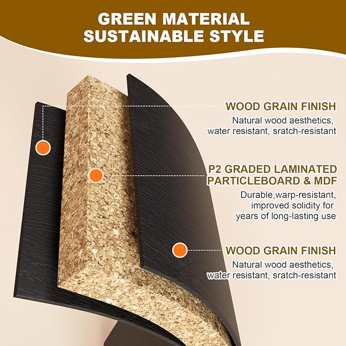 65 Inch Fluted Buffet Cabinet with Storage Symmetrical Arc Accent Sideboard Large Console Table for Dining Room Kitchen and Living Room (Camel)