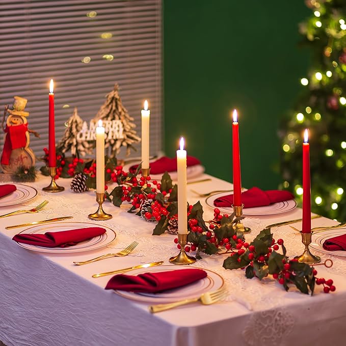 Sziqiqi Gold Candlestick Candle Holders - Decorative Candle Holders for Candlesticks Taper Candles Set of 2 for Dinning Table Fireplace Mantel Home Coffee Decorations