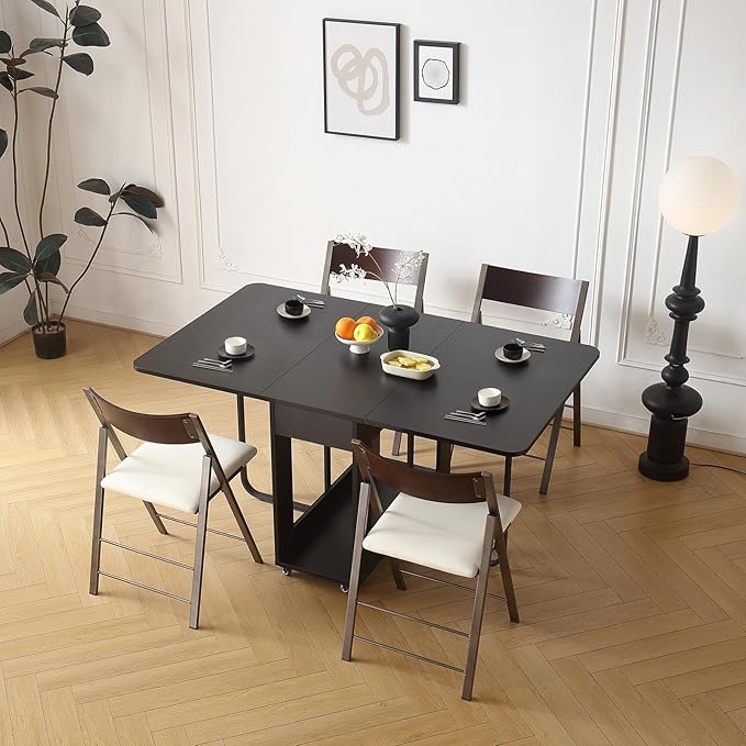 Folding Chairs with Cushion 2 Pack - Heavy Duty Steel Frame Foldable Dining Chairs, Waterproof Leather Indoor Outdoor Padded Chairs for Home, Conference Rooms,Weddings, Events (White)