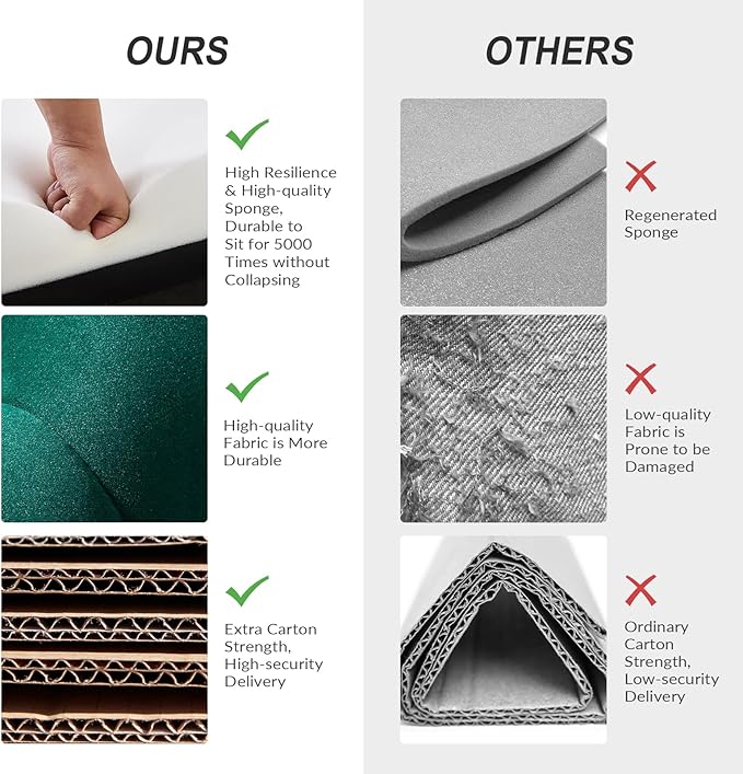 HULALA HOME Modern Velvet Accent Chairs Set of 2 with Shell Shaped Back, Cute Living Room Bedroom Armchairs with Gold Legs, Comfy Upholstered Vanity Chairs for Makeup Room, Green