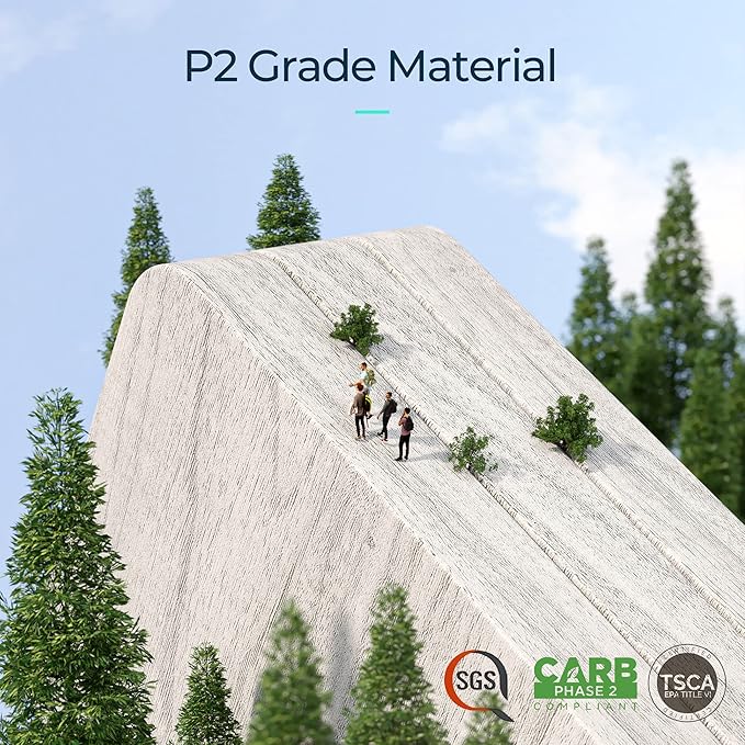 LINSY HOME 5-Shelf Bookcase, Bookshelves Floor Standing Display Storage Shelves 68 in Tall Bookcase Home Decor Furniture for Home Office, Living Room, Bed Room - White Oak